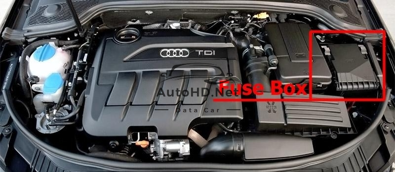 Sơ đồ hộp cầu chì xe Audi A3/S3 8P; 2008-2012