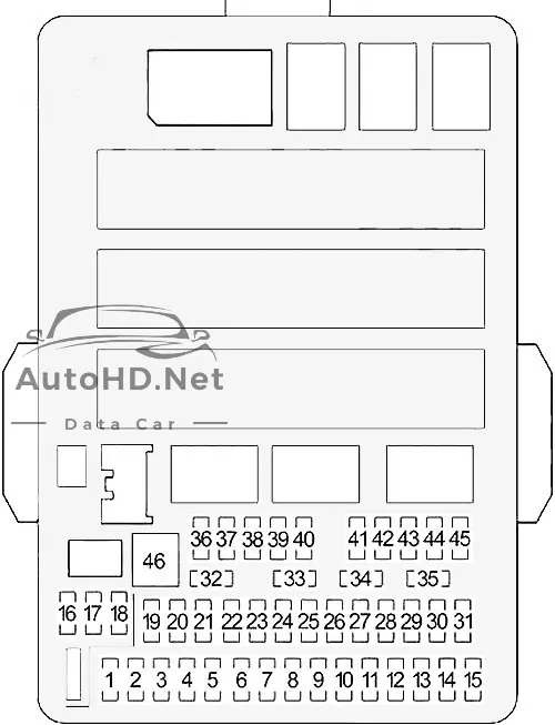 Sơ đồ hộp cầu chì xe honda civic 2012-2013
