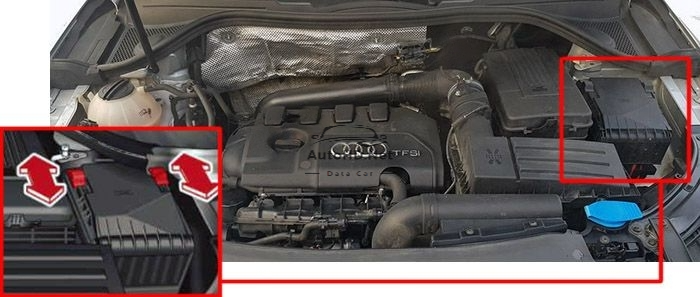 Sơ đồ hộp cầu chì xe Audi Q3 (8U; 2011-2017)