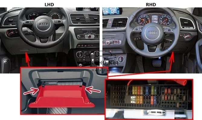 Sơ đồ hộp cầu chì xe Audi Q3 (8U; 2011-2017)