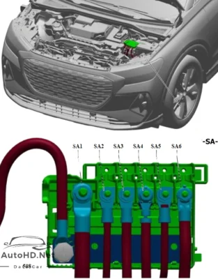 Sơ đồ hộp cầu chì và rơ le xe Audi Q4 e-tron (2022-2023)