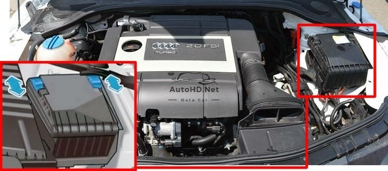 Sơ đồ hộp cầu chì xe Audi TT (8J; 2008-2014)