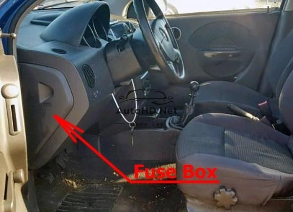 Sơ đồ hộp cầu chì và rơ le Chevrolet Aveo (2007-2011)