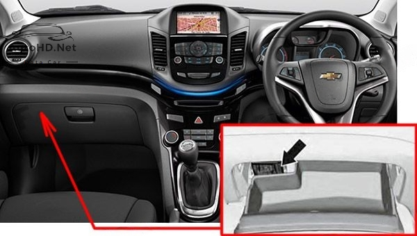 Sơ đồ hộp cầu chì và rơ le Chevrolet Orlando (J309; 2011-2018)