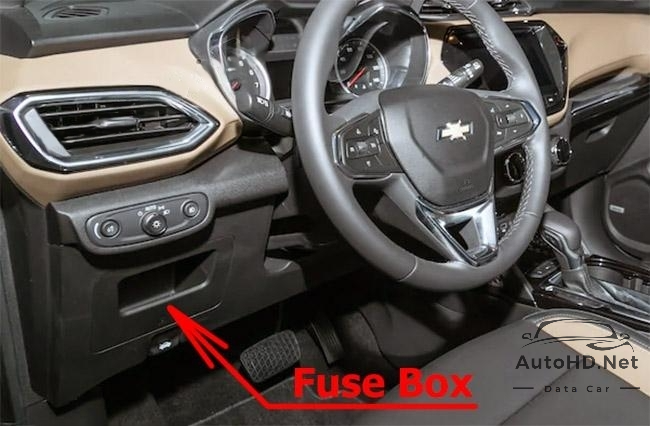 Sơ đồ hộp cầu chì và rơ le Chevrolet TrailBlazer (2020-2022…)