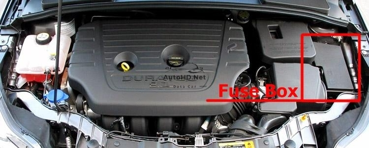 Sơ đồ hộp cầu chì và rơ le Ford Focus (2012-2014)